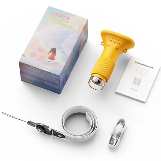Smart Kids Lab™ 1000X Digital Microscope – Portable Kids Microscope with 2” Screen, Photo & Video
